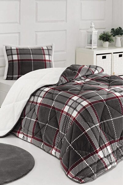 Çeyiz Diyarı Anna Single Quilt Set 160X240 cm Gray