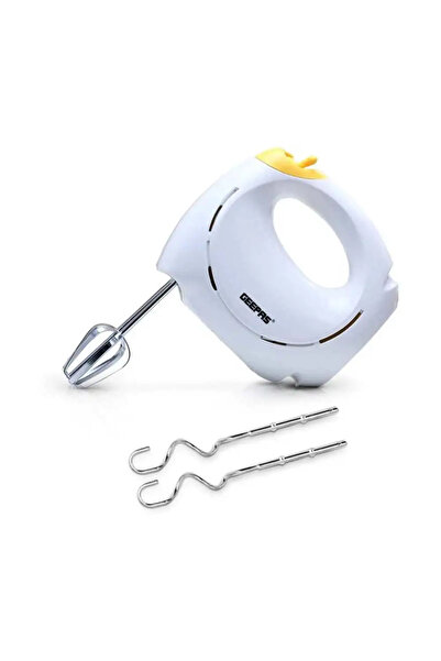 Geepas Hand Mixer Electric Beater with Beaters and Dough Hooks 150W- GHM43012
