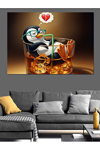 KanvasSepeti Icey Whiskey Pictură în ulei de înaltă calitate texturat Canvas ...