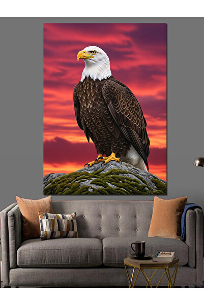 KanvasSepeti Tünemiş Kırmızı Vopsea în ulei de înaltă calitate texturat Canva...