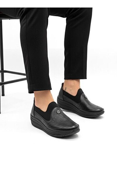 MİRATERLİK ORTOPEDİK TERLİK VE AYAKKABI Mira Orthopedic Women's Leather Shoes Are Suitable for Heel Spurs, Bone Protrusions, Sole Collapse, and Flat Feet