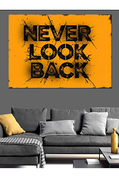 KanvasSepeti Nu te uită înapoi Vopsea în ulei de înaltă calitate texturat Can...