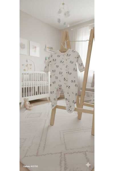 BİRİCİK COLLECTİON PANDA DESENLİ ORGANİK TULUM PATİKLİ