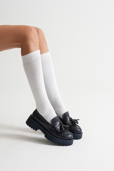 MFT AYAKKABI Women's Loafer Moccasin Casual Tasseled Daily Shoes