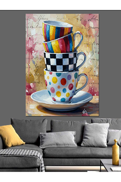 KanvasSepeti Șah cu model Pictură în ulei de înaltă calitate texturat Canvas ...