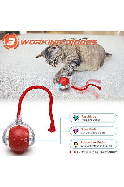 NO BRAND Cat toys, rechargeable, stimulate cats' hunting instincts, provide all floors and carpets