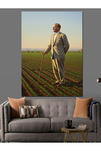 KanvasSepeti Mustafa Kemal Υψηλής ποιότητας ελαιογραφία Με υφή Καμβάς ζωγραφι...