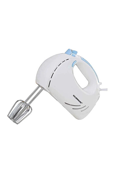 Olsenmark Hand Mixer 750w White Processes of Whipping, Kneading Thick Dough and Mixing, Comes With 2