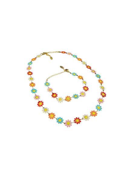 Ajoy Deco Store Multicolored Petalo Set