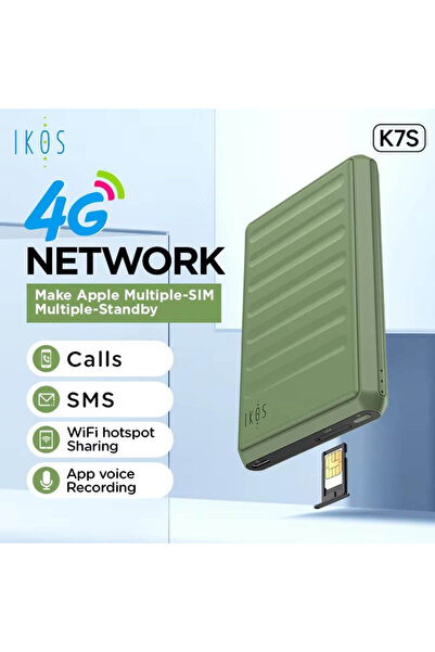 iKOS K7S 4G SIM Adapter for iPhone - Single SIM