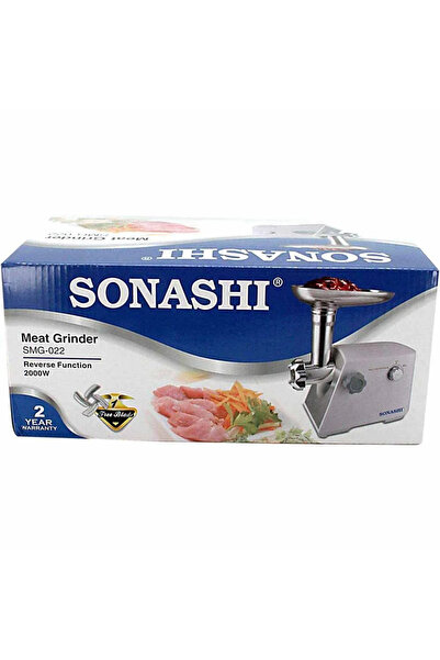 sonashi Electric Meat Grinder with Reverse Function- 2000W