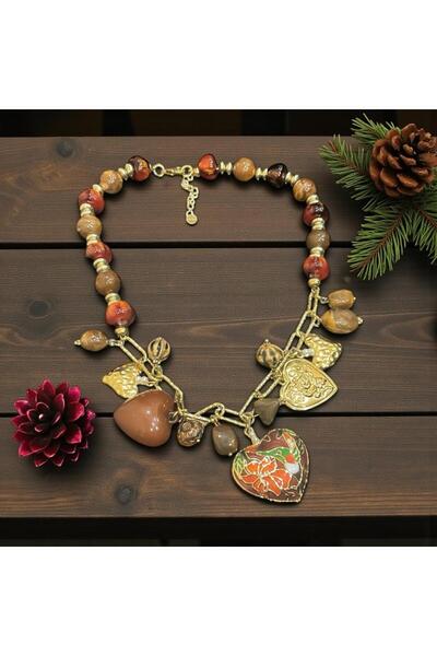 Ajoy Deco Store Colier Mare Prezioso Brown