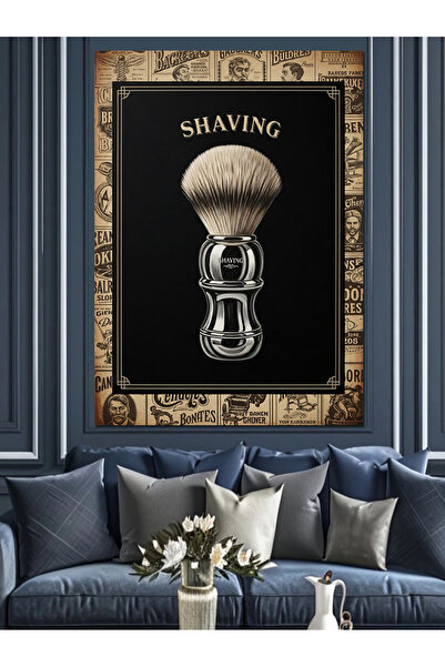 KanvasSepeti Berber Tıraş Pictură în ulei de înaltă calitate texturat Canvas ...