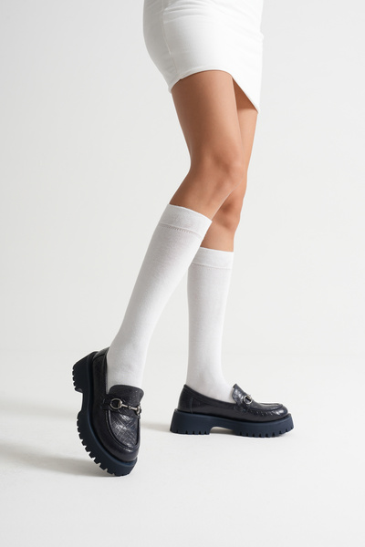 MFT AYAKKABI Women's Loafer Moccasin Casual Buckle Daily Shoes