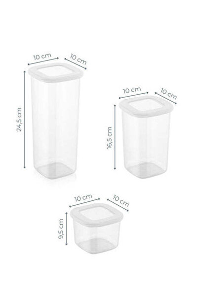 Asi Home Set of Storage Boxes, 9 Pieces, White, FOLYBNM -