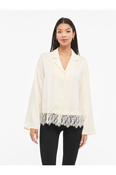 VILA Hemd VILEA Spitzen