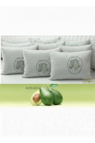 Opalin 8 adet 1200 gram lüx avocado ortopedik yastık kılıflı fermuarlı yıkana...