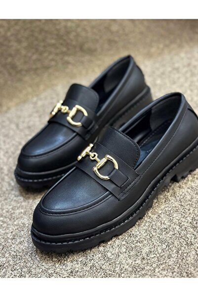 Zuum Solet moccasin women's shoes - black leather