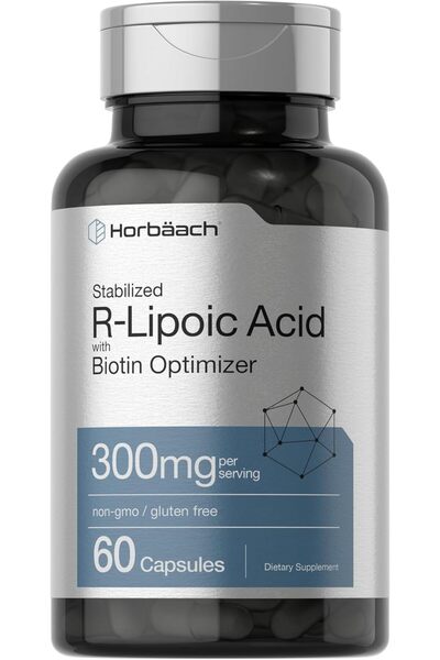 Horbaach هورباخ حمض ألفا ليبويك المثبت مع البيوتين المحسن نا-رالا 300 ملغ 60 ...