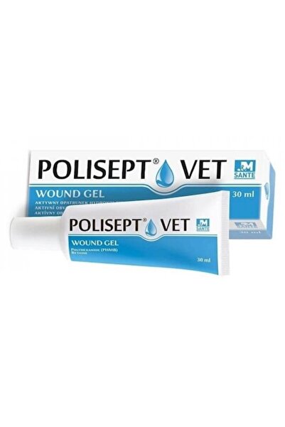 JM Sante Pharma Polisept Vet Wound Gel Silver Pro (30 ml) - Active wound gel for dogs, cats and horses