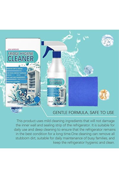 KASTWAVE Fridge Deodorizer Spray — Refrigerator & Freezer Cleaner and Odor Remover (4.05 oz)