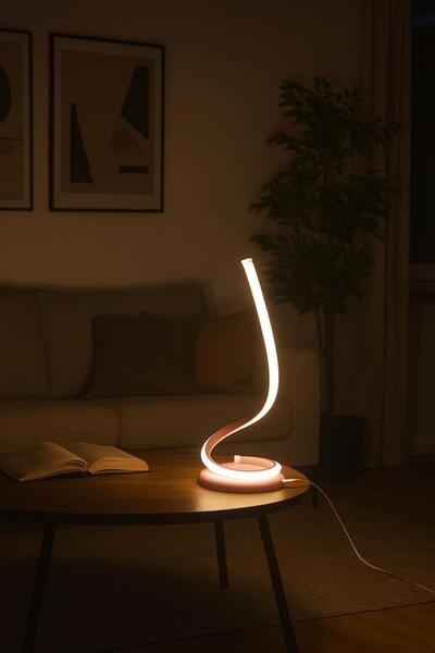 FERLUCE AVİZE FERLUCE KIVRIM ABAJUR -MASA ÜSTÜ