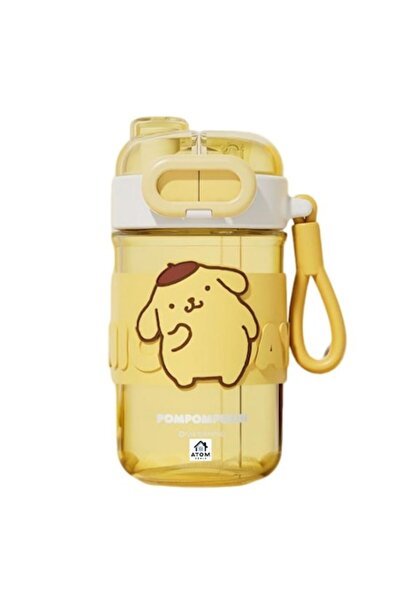 ATOM DEALS Sticlă de apă pentru copii, design Pompompurin, 510 ml, Tritan, fă...