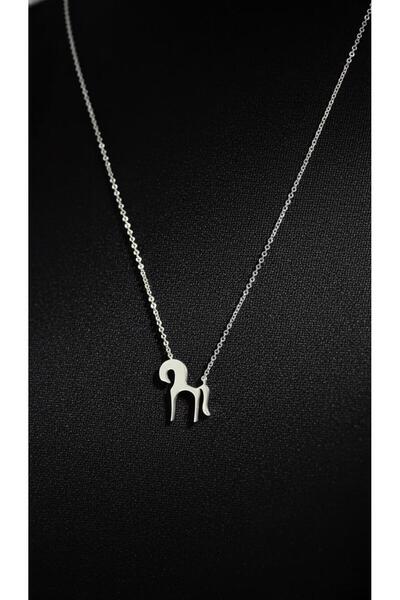 Nalia takı Minimalist At Gümüş Kolye