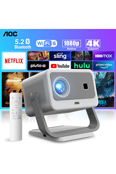 Aoc 300" Display Projector, 12000 Lumens, Full HD 1080P with 4K HD Support