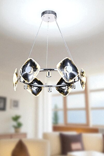 Renkoled Aydınlatma 3 Renk Işıklı Modern Sarkıt Led Avize Kasa Salon,oda ,mut...