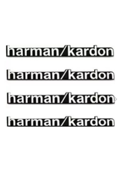 MAF Σετ αυτοκόλλητων εμβλημάτων Harman/Kardon, 4 τεμάχια για ηχεία αυτοκινήτου