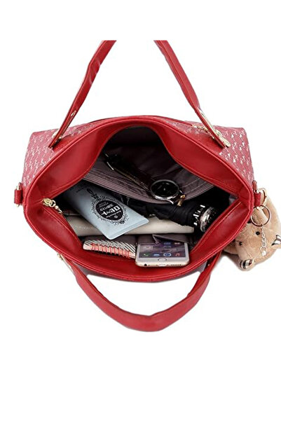 EHOME 4pcs Set Handbags for Women Shoulder Bag Purse Card Holder Shopper Tote Satchels