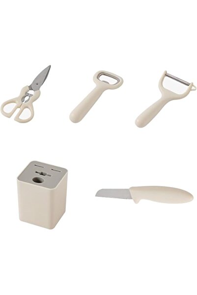 Arabest Portable Kitchenware Set with Storage Stand, Kitchen Utensils Set for Handling Ingredients