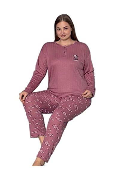 bipamuk Linay Collection Women's Plus Size Pajama Set Soft Textured Comfortable