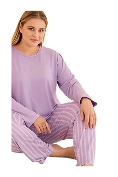 bipamuk Linay Collection Women's Plus Size Pajama Set Soft Textured Comfortable