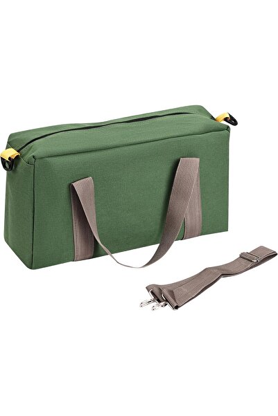 Lawazim حقيبة أدوات من القماش السميك المقاوم للتآكل مقاس 16 بوصة، لون أخضر عسكري