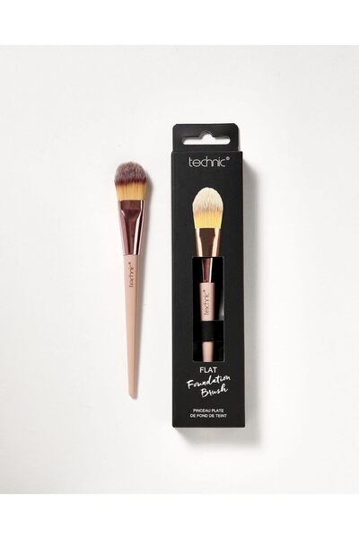 TECHNIC Flat Foundation Brush | Smooth Full-Coverage Application | Soft Synthetic Bristles | Vegan