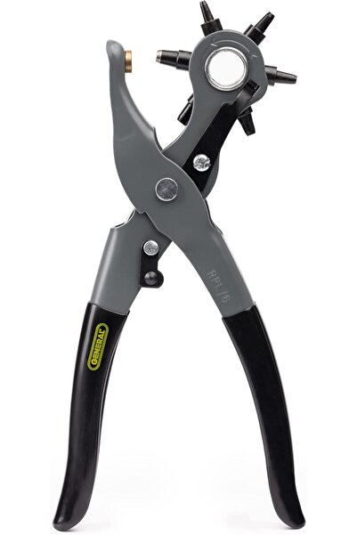 General Tools أداة ثقب الجلد - 6 أحجام متعددة للثقوب للجلد - 8.5 بوصة