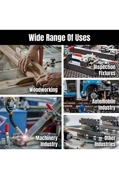 POWERTEC Toggle Clamp 305CM, 1PK, 500 lb Holding Capacity (20318)