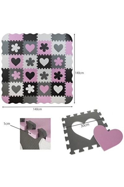 Mercaton Puzzle mat, for children, EVA foam, 16 pieces, 30×30 cm, Isotrade