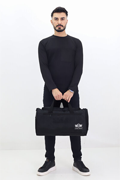 Probag Geantă neagră pentru sport și călătorie – Geantă de antrenament cu com...