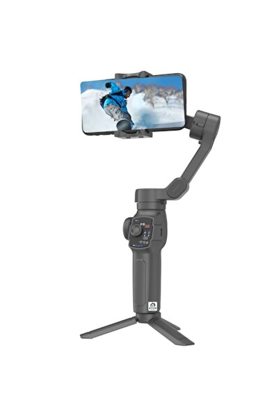 ATOM DEALS Stabilizator Gimbal L9 (Pliabil, 3 Axe, Urmărire AI) - Negru
