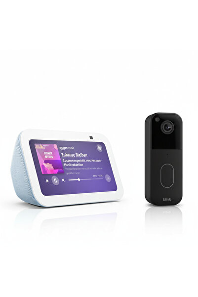 Amazon Echo & Blink Echo Show 5 ve Blink Akıllı Görüntülü Kapı Zili- Akıllı E...