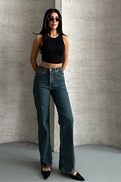 macharel jeans D91 Жіночі джинси-палаццо