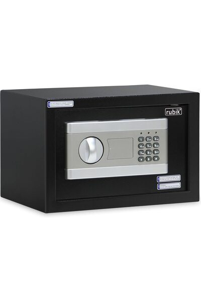 RUBIK صندوق أمان رقمي صغير مزود بمفتاح وقفل برقم سري للمنزل/المكتب، وزن 4.3 ك...