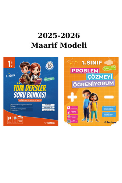 Tudem Yayınları Tudem 1.Sınıf Tüm Dersler - Problem Çözmeyi Öğreniyorum 2025/...