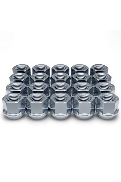 White Knight 1/2"-20 Thread Lug Nuts for Aftermarket or Factory Wheels - 20 Pack