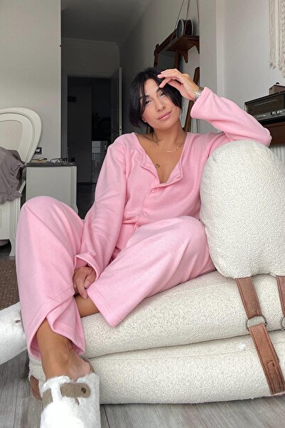 MJAMASS Candy Pink Buttoned Suit