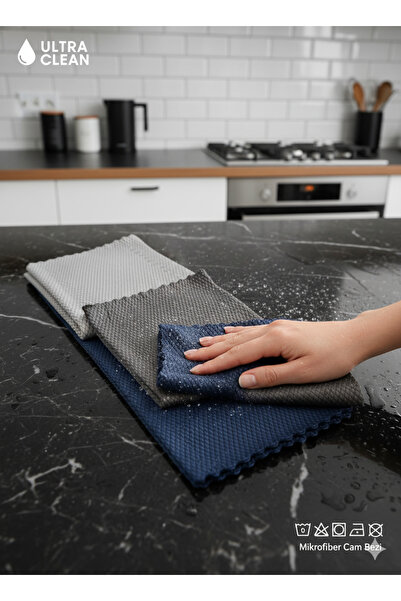 Hagen 6Pcs 30X40Cm Quality Pink Microfiber Kitchen Cleaning Cloth Stain Resistant 10 Times More Absorbent