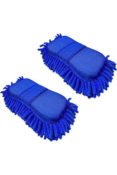 AZONEE إسفنجة غسيل السيارات من الألياف الدقيقة، عبوة من قطعتين، قفاز غسيل من ...